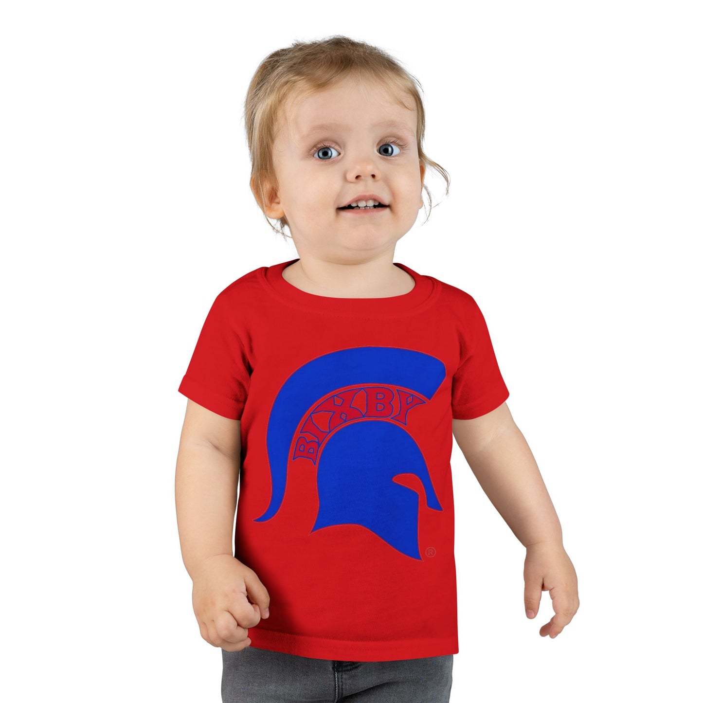 Spartan Blue Logo Toddler Gildan Tee