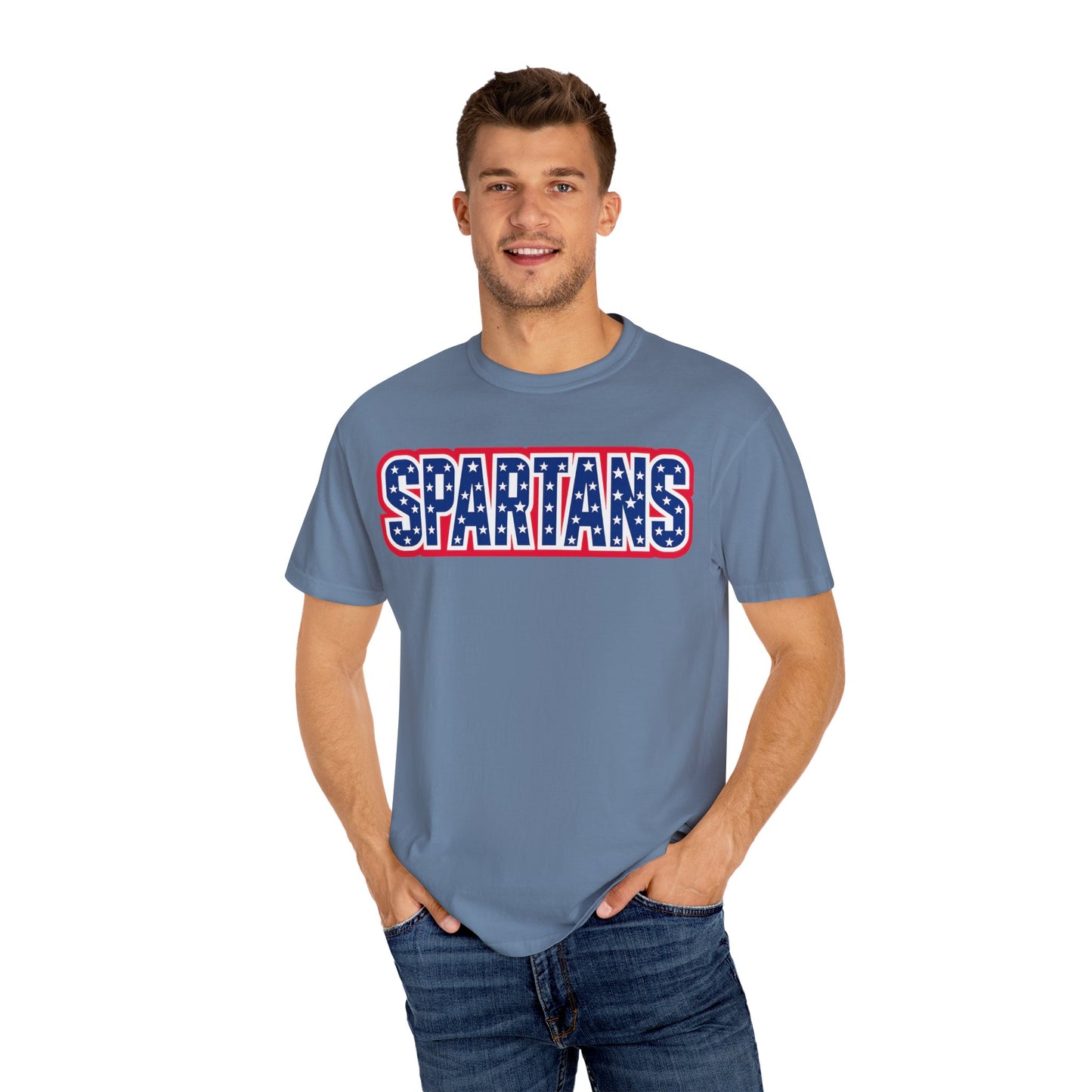 Spartans Patriotic Comfort Colors Tee
