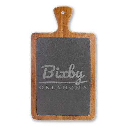 Bixby Garden Script Engraved Charcuterie Board