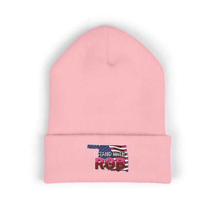 American Flag - I Stand With Rob Embroidered Beanie