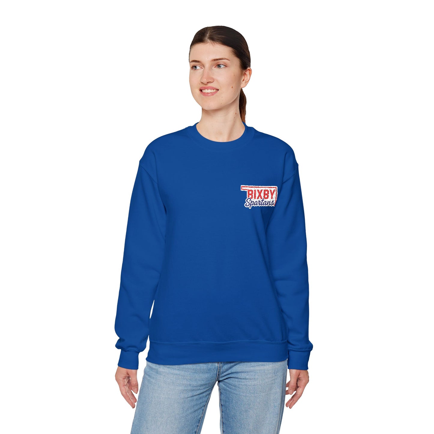 Bixby OK Spartans Embroidered Gildan Sweatshirt