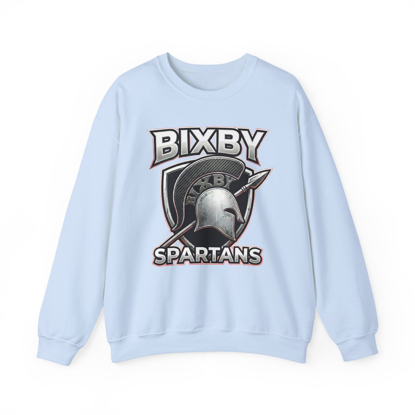 Bixby Spartans Crewneck Sweatshirt Vintage Helmet School Spirit