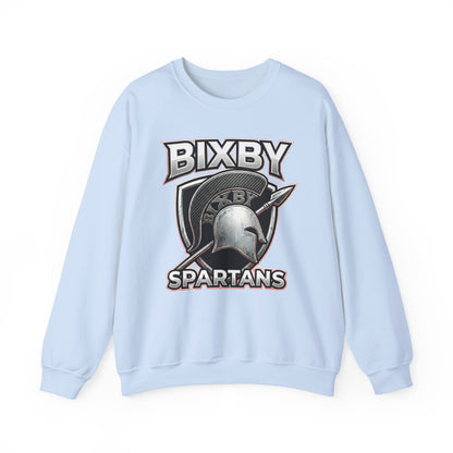 Bixby Spartans Crewneck Sweatshirt Vintage Helmet School Spirit