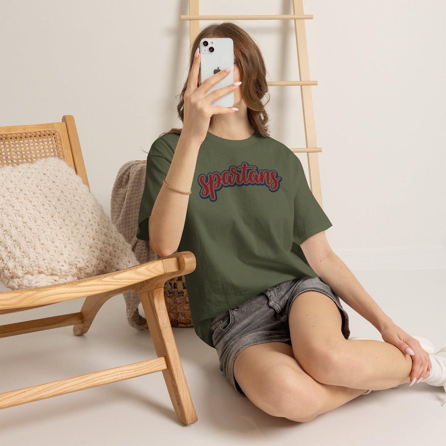 Spartans Script Tee Retro Athletic Team Gildan Shirt