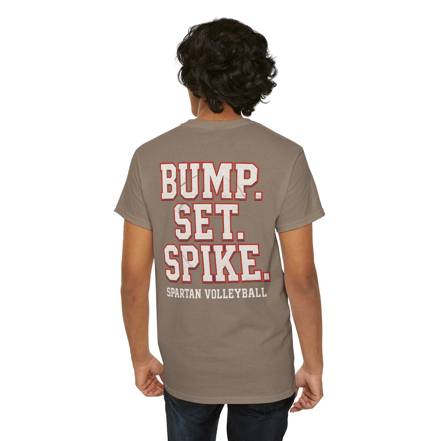 Bump. Set. Spike. Spartan Volleyball Gildan Tee