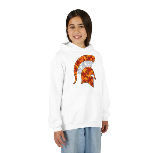 Bixby Spartan Fall Helmet Youth Gildan Hoodie