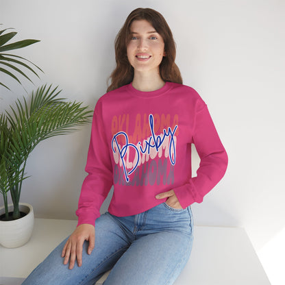 Bixby Spartans Custom City Name Oklahoma Script Sweatshirt