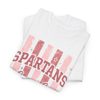 Spartans Bixby Pink Stripes T-Shirt