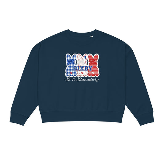 Bixby Spartan Bunny Trio Premium Stanley Stella Boxy Sweatshirt