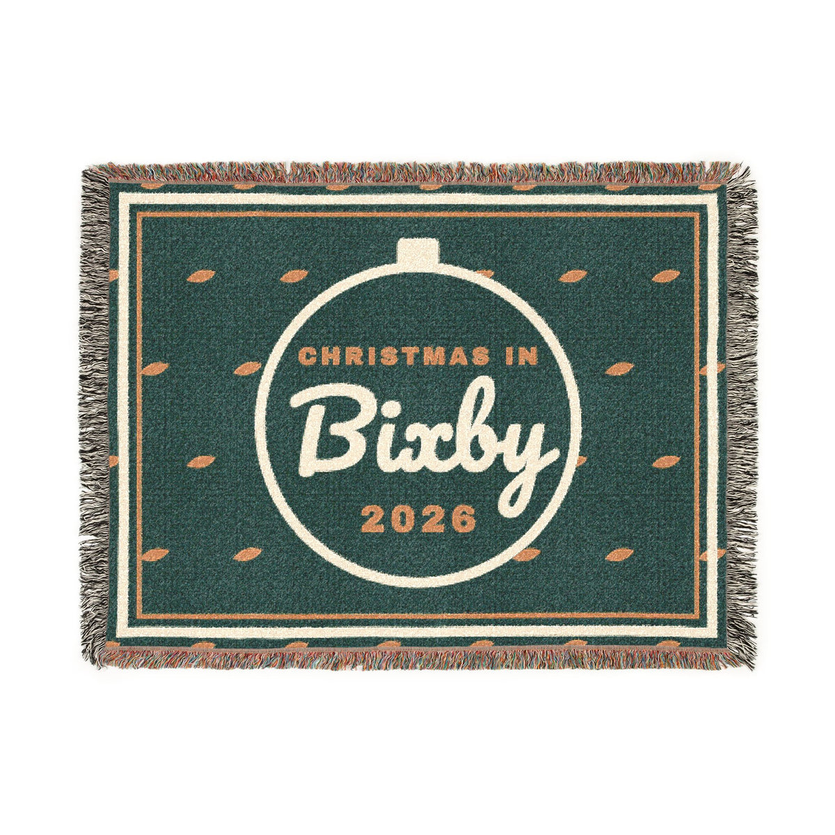 Christmas in Bixby 2026 Woven Throw Blanket