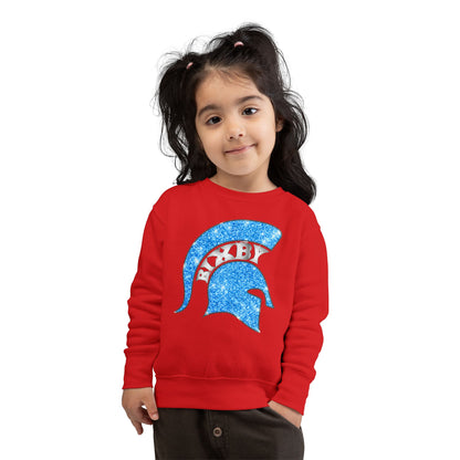 Bixby Spartans Blue Bling Toddler Rabbit Skins Sweatshirt