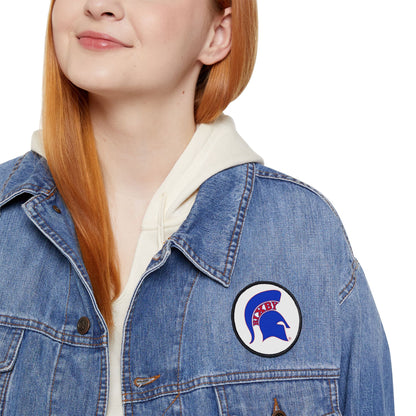 Spartan Blue Logo Iron On Patch