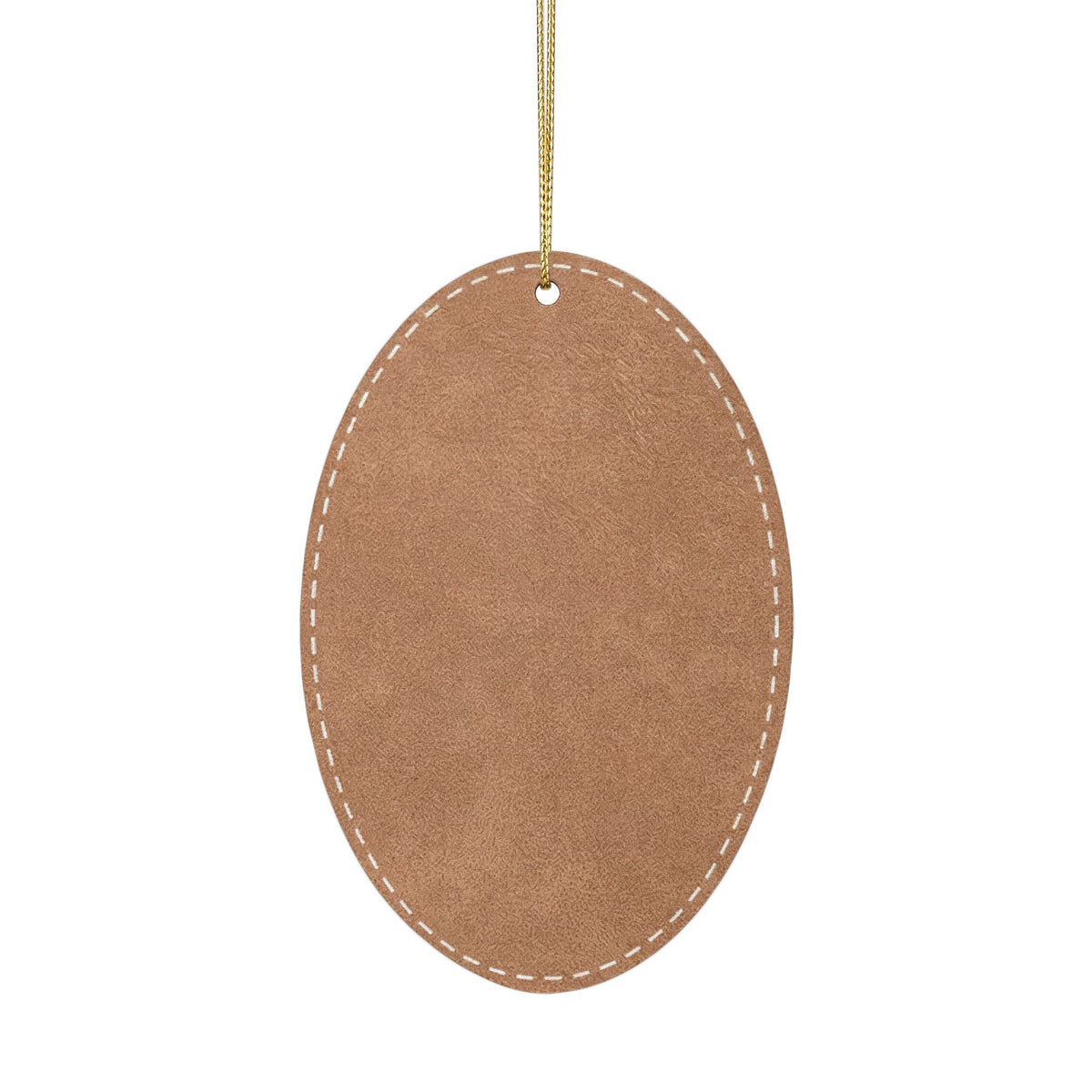 Bixby Garden Script Engraved Leatherette Ornament