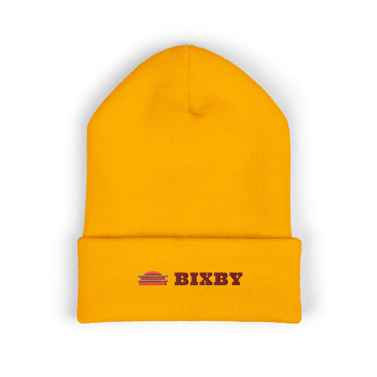 Bixby Retro Sunset Embroidered Cuffed Beanie