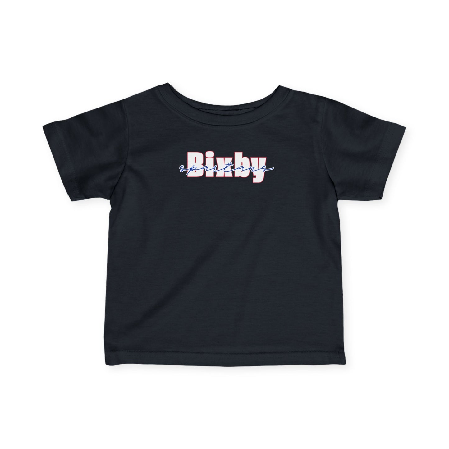 Bixby Spartans Cursive Infant Rabbit Skins Tee