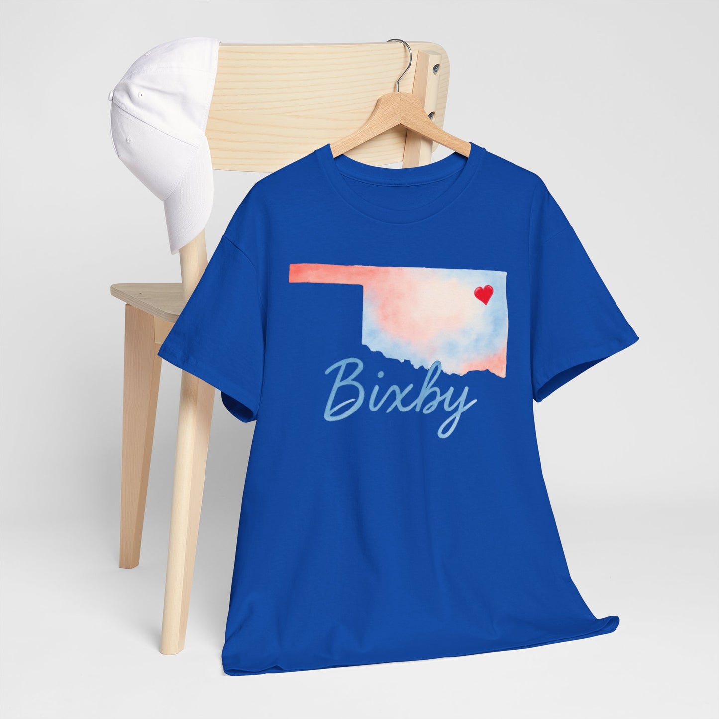 Bixby OK Heart Watercolor Gildan Tee