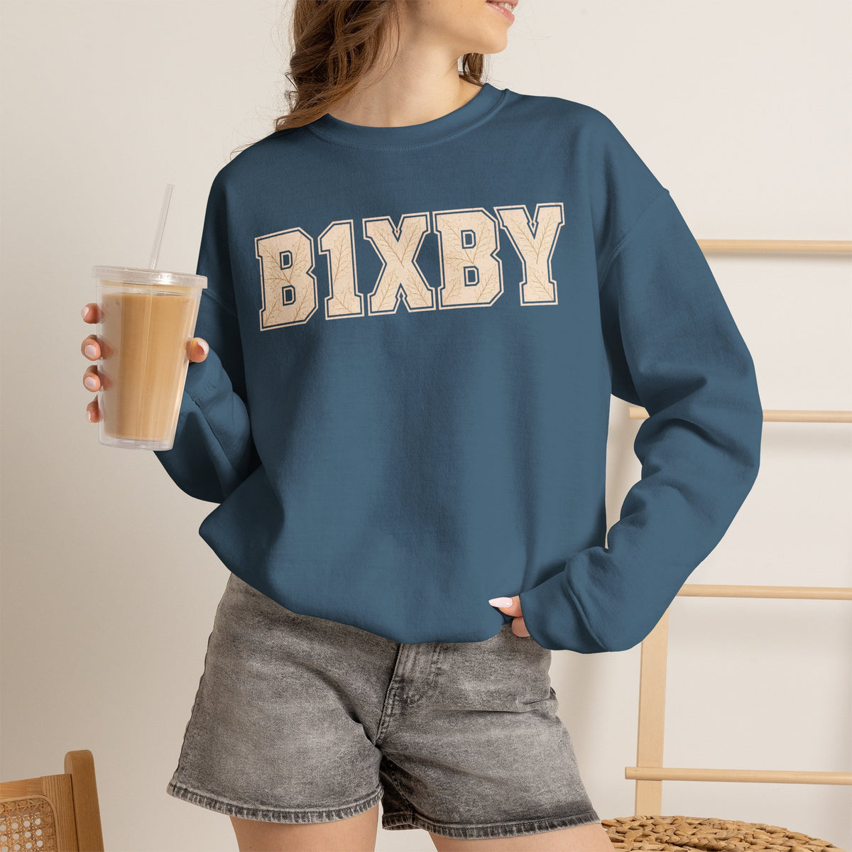 Bixby Spartans Vintage Fall Lettering Sweatshirt