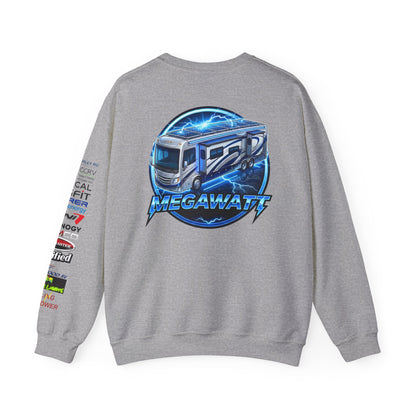 Megawatt EV RV Crewneck Sweatshirt — Electric Motorhome Graphic