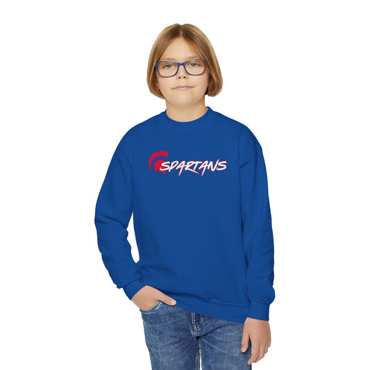 Spartans Red Logo Youth Gildan Sweatshirt