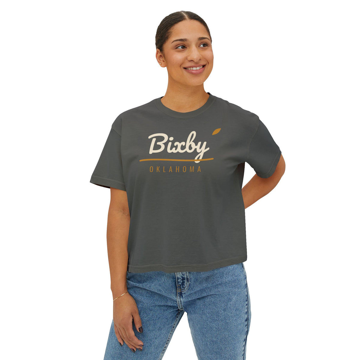 Bixby Oklahoma Script Boxy Tee