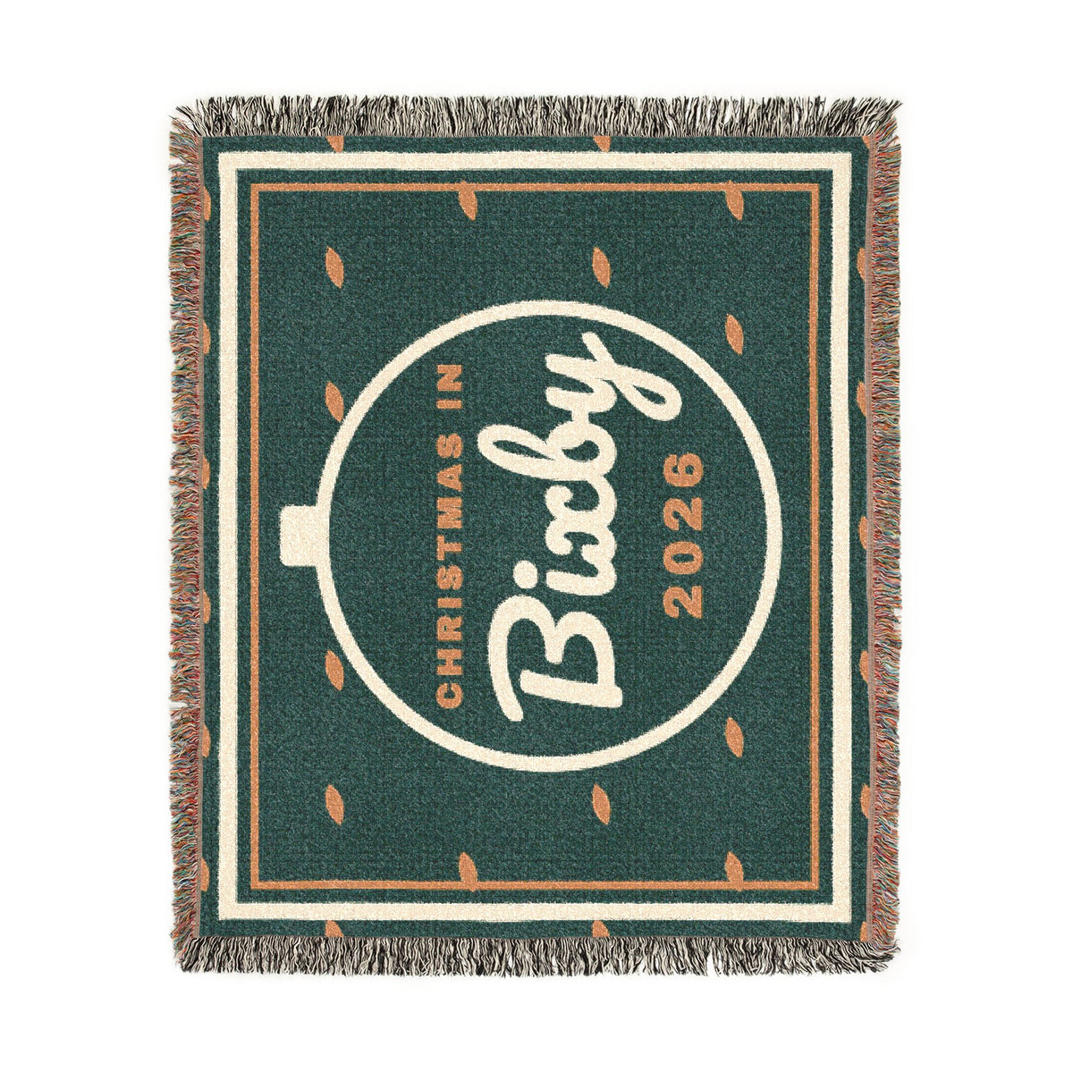 Christmas in Bixby 2026 Woven Throw Blanket
