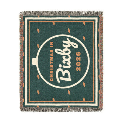 Christmas in Bixby 2026 Woven Throw Blanket