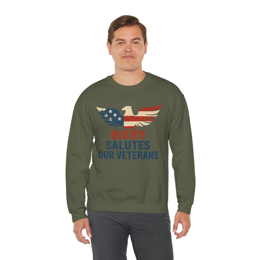 Bixby Salutes Our Veterans Gildan Sweatshirt