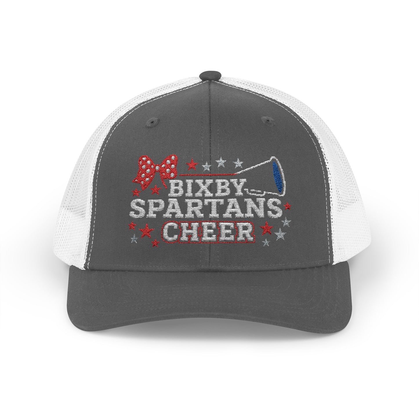 Bixby Spartans Cheer Embroidered Trucker Snapback