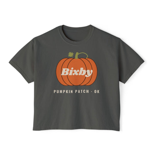 Bixby Pumpkin Patch Boxy Comfort Colors Tee in Pepper