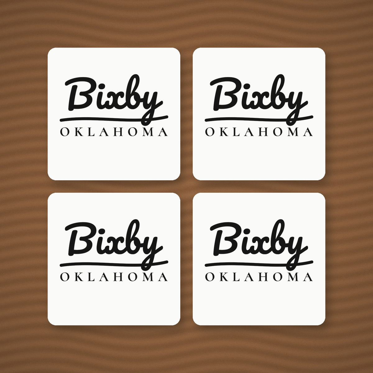 Bixby Garden Script Coaster Set (4)