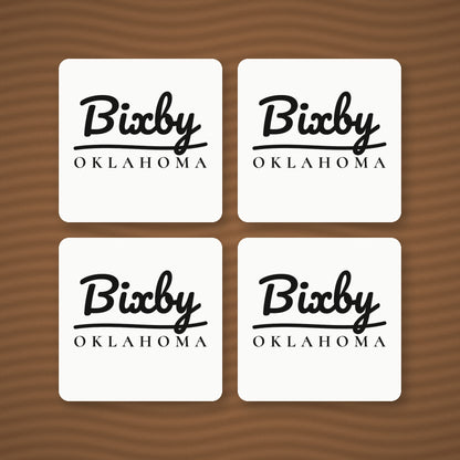 Bixby Garden Script Coaster Set (4)