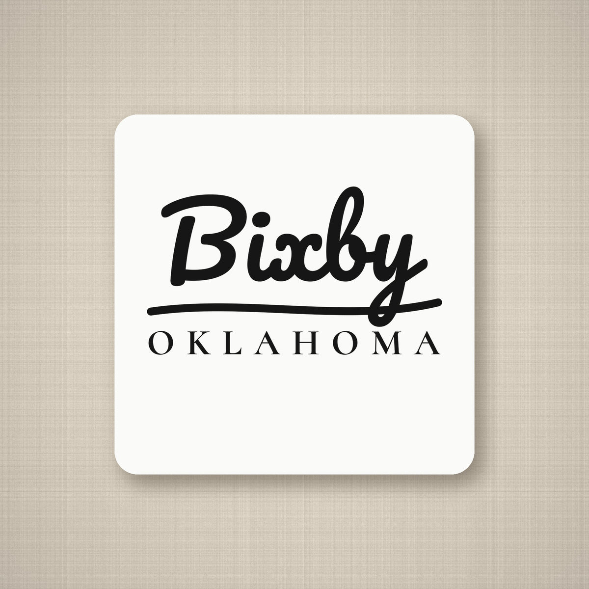 Bixby Garden Script Coaster Set (4)