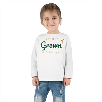 Freshly Grown in Bixby Toddler Long Sleeve Tee