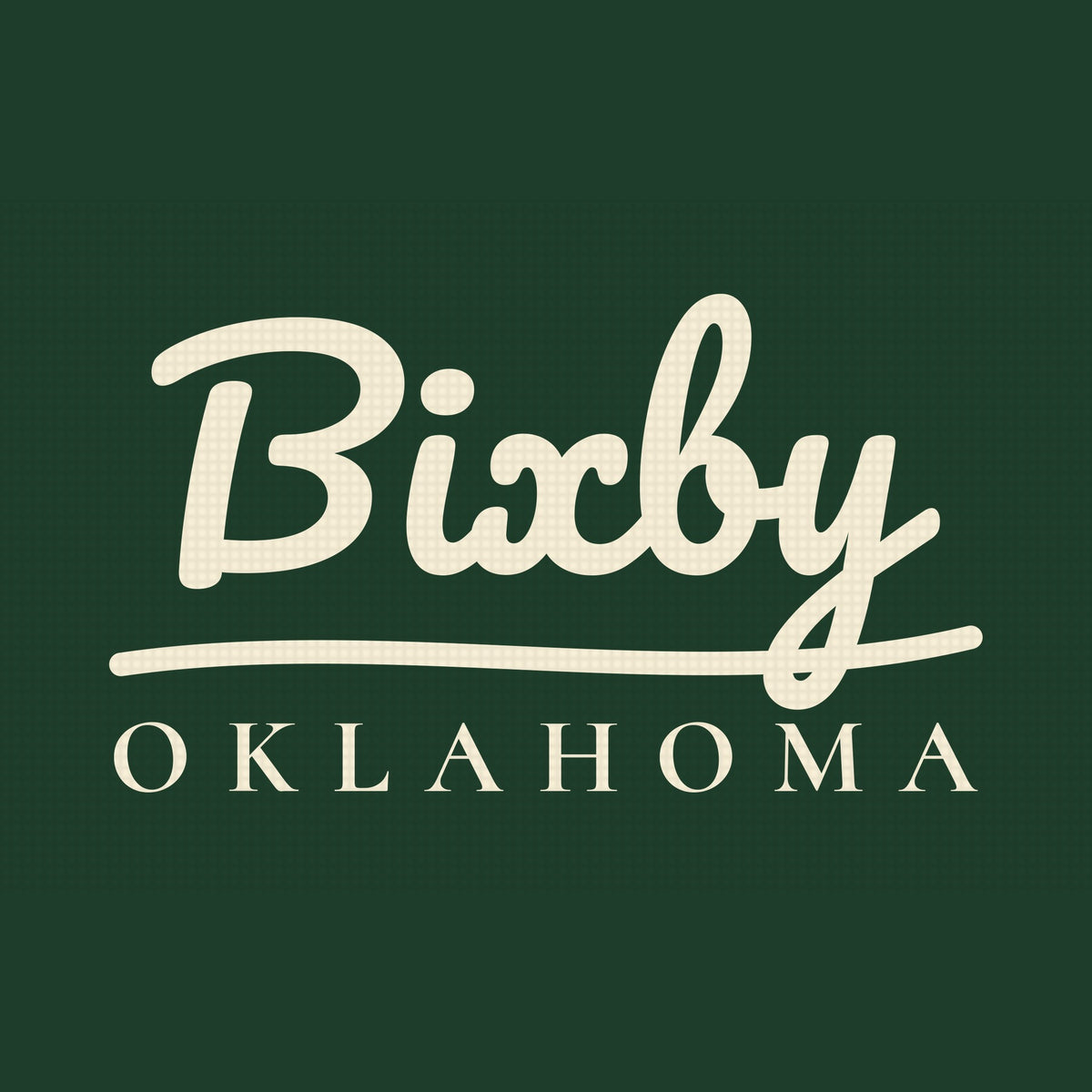 Bixby Garden Script Golf Towel