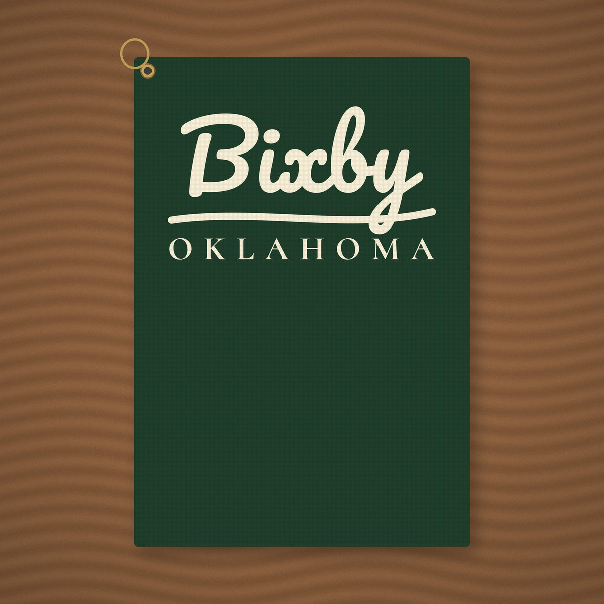 Bixby Garden Script Golf Towel