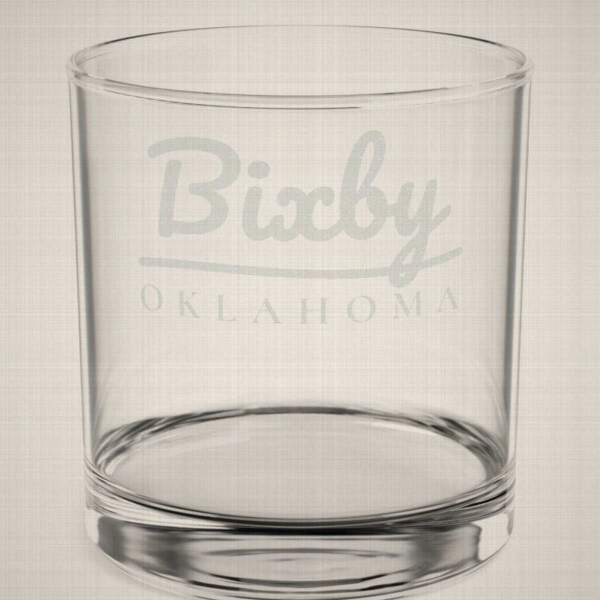Bixby Garden Script Engraved Whiskey Glass