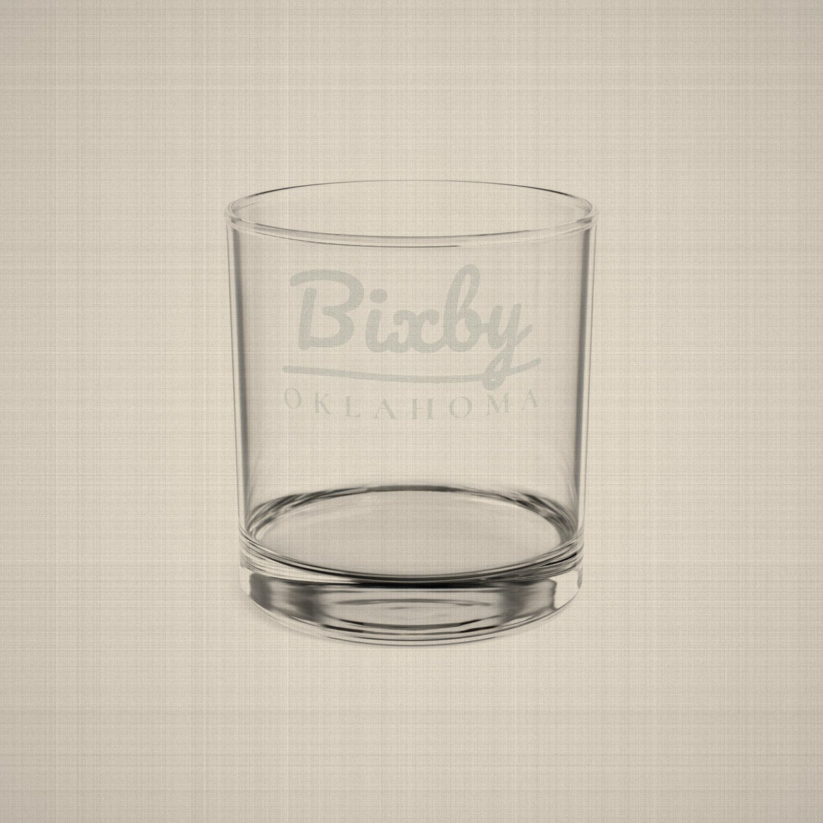 Bixby Garden Script Engraved Whiskey Glass